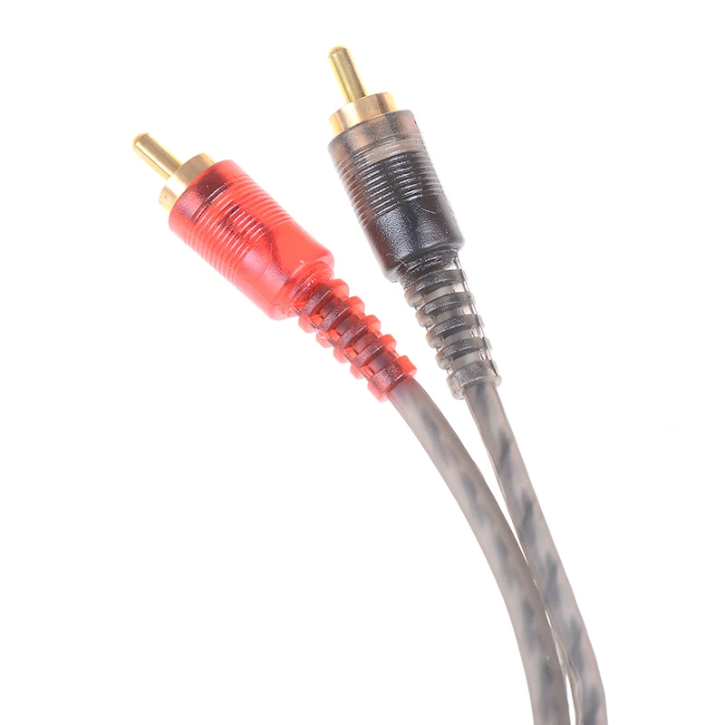 Автомобильный аудиокабель 1RCA гнездовой к 2RCA Male Y сплиттер кабель переходник