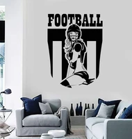 vinyl wall decal football girl sports teen room decoration sticker home living room decoration wall sticker zq03