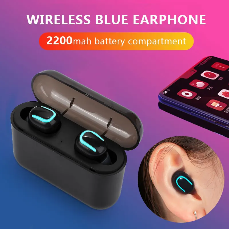 Bluetooth 5 0 TWS беспроводные наушники Handsfree спортивные встроенный микрофон с зарядным