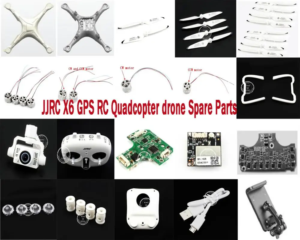 

JJRC X6 GPS RC Quadcopter drone Spare Parts blade motor body shell Flight control board GPS ESC Landing camera Lampshade etc.