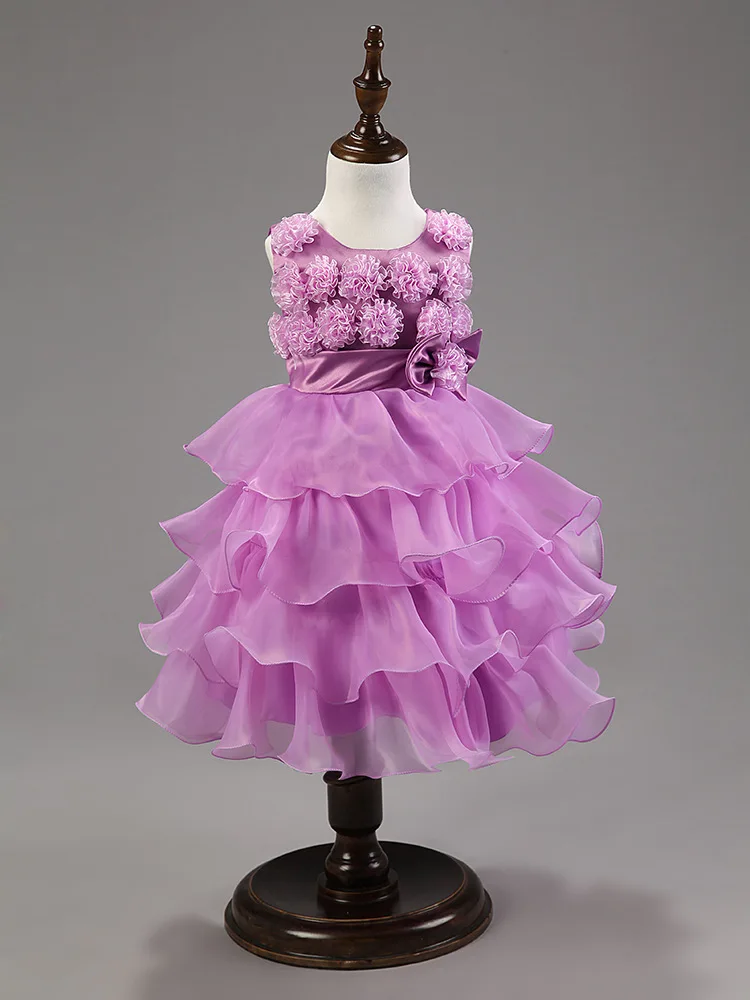 2017 Princess Flower Girl Dresses For Wedding Patry Brand Lace Tutus Little Baby Girls Pageant Dress Kids Evening Gown | Детская одежда