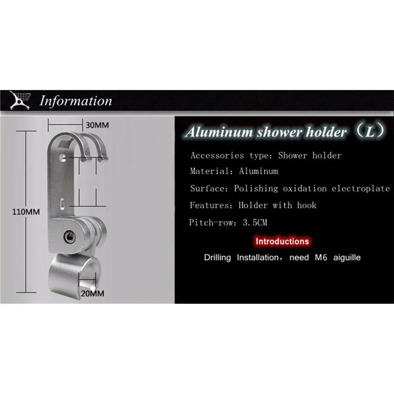 Wall mounted Aluminum shower head holder Bathroom fixture kits Adjustable support 2 kinds | Обустройство дома