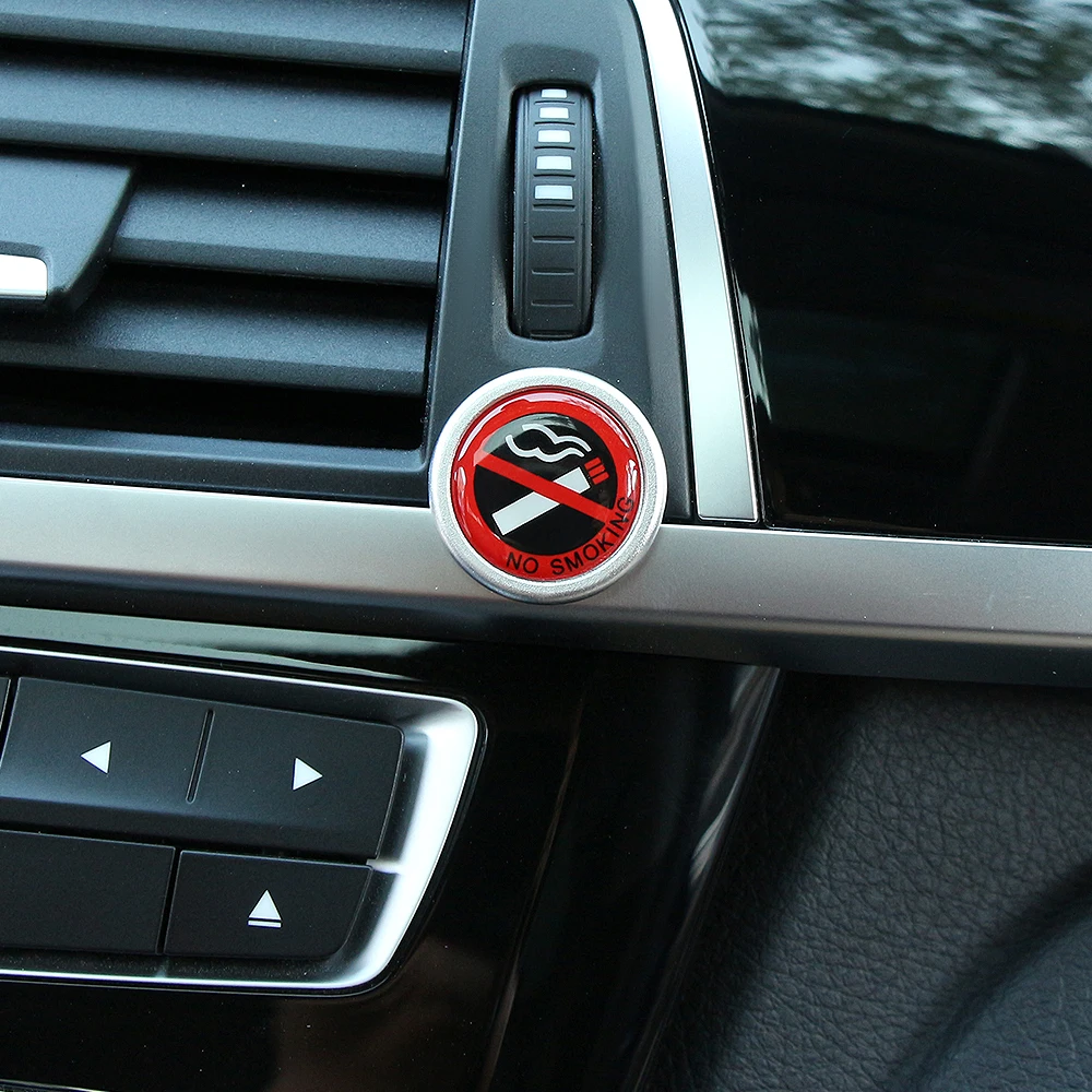 Наклейки для автомобиля без курения круглые красные наклейки с логотипом BMW MINI