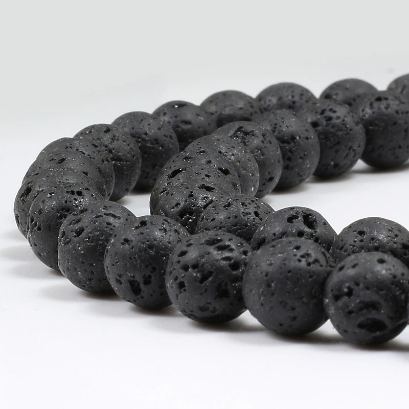 Модный браслет из натурального камня и вулканической лавы для женщин мужчин