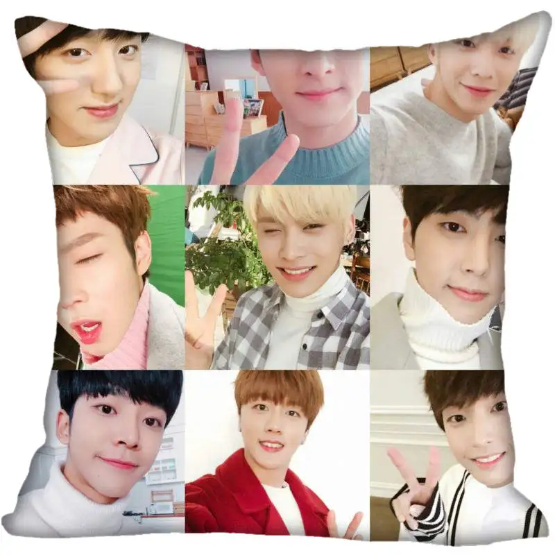 Корея Pop SF9 квадратные шелковые атласные наволочки с принтом 35x35 см 40x40 одной