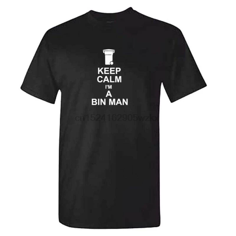 Keep Calm I'm A Bin Man Футболка унисекс Binman Recycling Collector Recycling|Мужские футболки| |