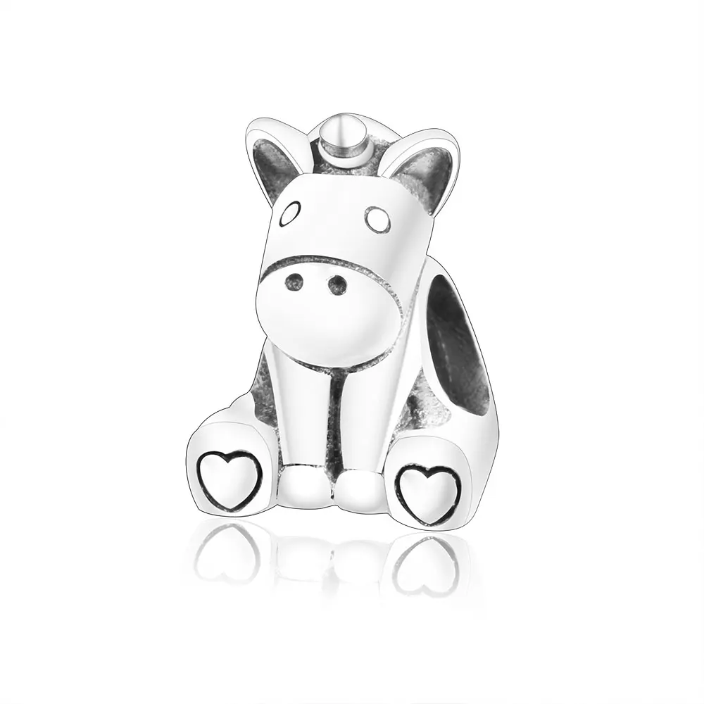 Подходит к оригинальному браслету Pandora DIY Berloque новая зимняя коллекция 925 пробы Серебряная точеная Элегантная подвеска - Цвет: A14