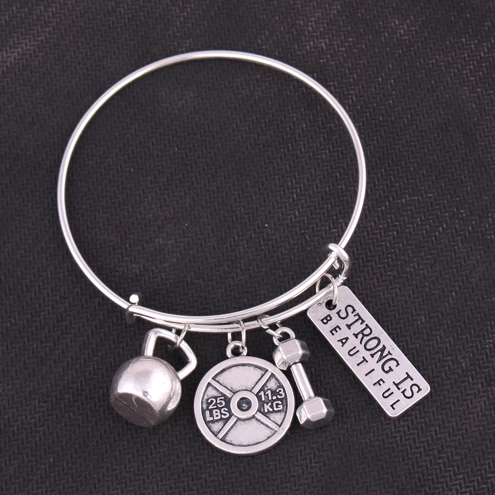 Фитнес тяжелая атлетика чайник колокольчик гантель штанга сильный красивый вы и