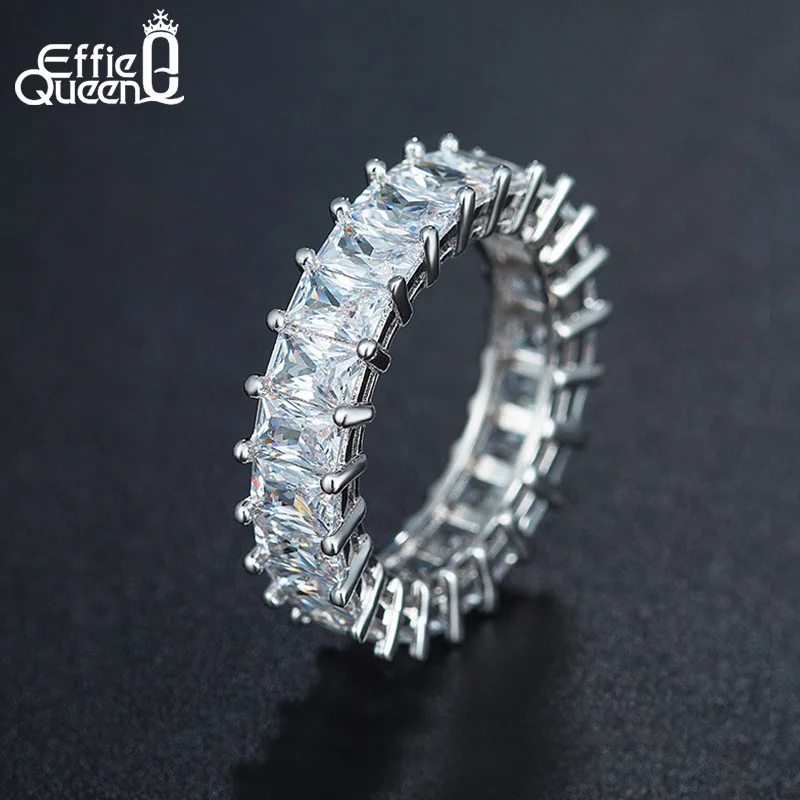 Effie Queen 2017 ювелирные изделия обручальное кольцо прозрачный цвет модное для женщин