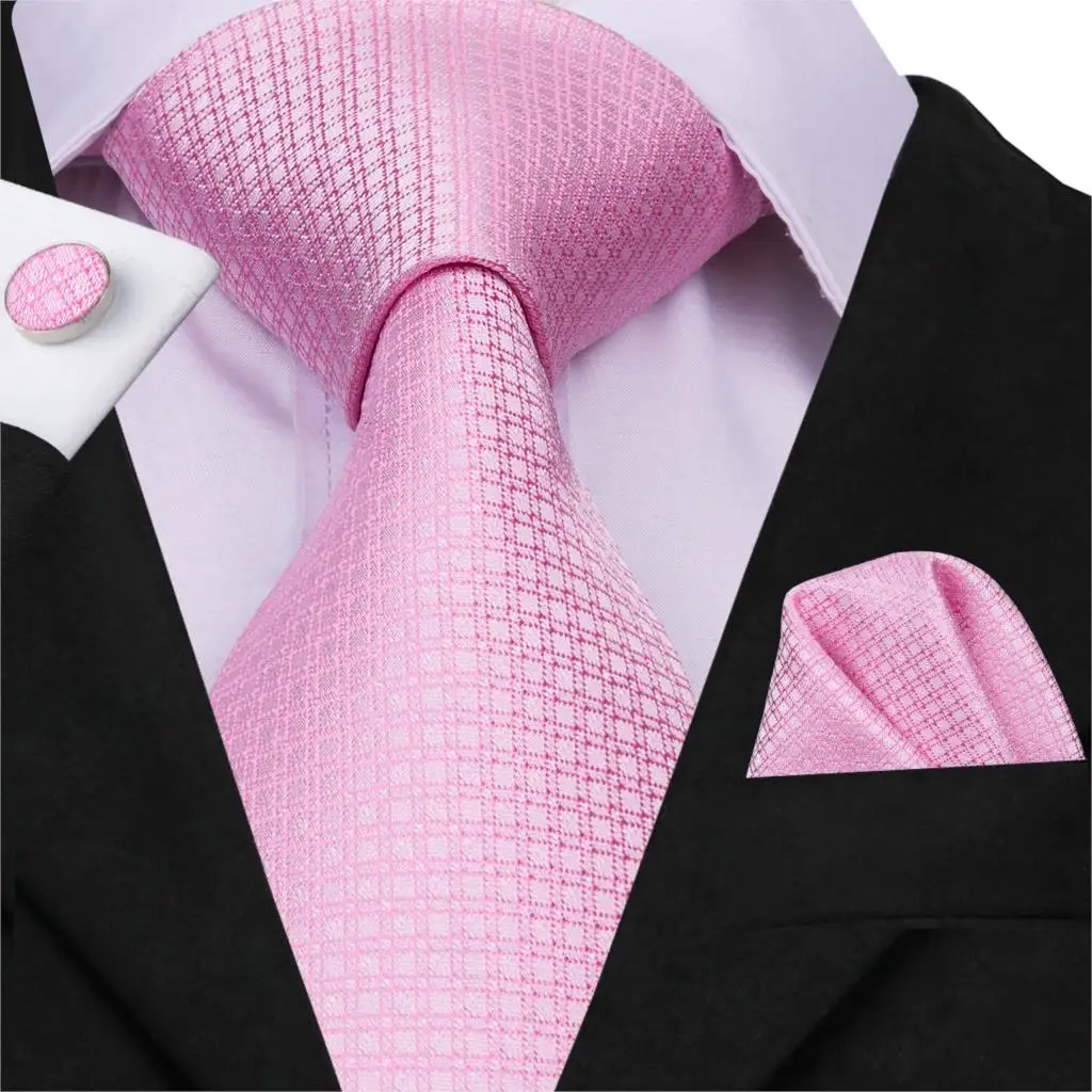 

Hi-Tie Роскошные брендовые шелковые галстуки для мужчин 2019 классический набор галстуков для деловечерние встреч и свадеб модный клетчатый ро...