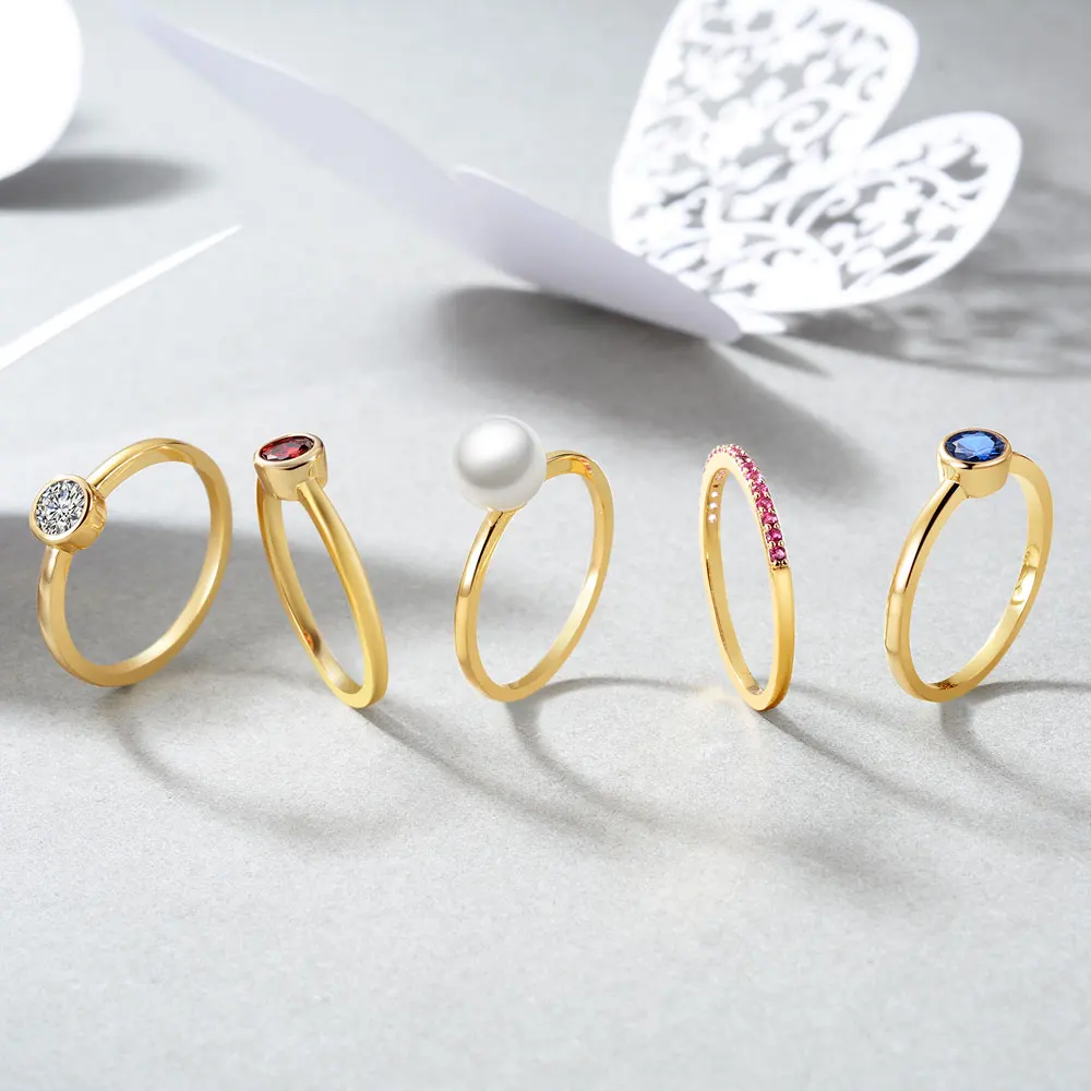 E Jewelry минималистичное тонкое кольцо с камнем золотого цвета складывающееся на