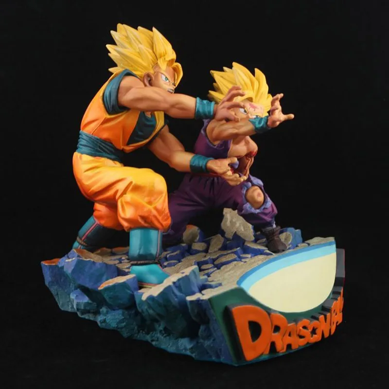 Dragon Ball Классическая сцена отец и сын Kamehameha фигурка 1/8 масштаб окрашенная фигурка Гоку Гохан ПВХ фигурка игрушка Brinquedos