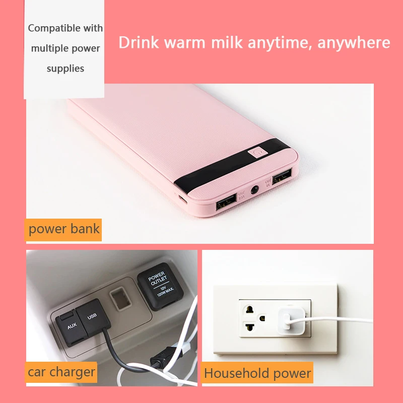USB термо-мешок для бутылочек детские бутылочки грелка автомобильное зарядное