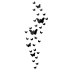 Лидер продаж, настенные акриловые комбинированные наклейки с бабочками для украшения дома, 3 d наклейка на зеркальную поверхность в подарок