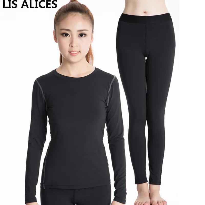 LIS ALICES Brand 2018 New Winter Autumn Thermal Underwear Women Elastic Breathable Female HI-Q Casual Warm Long Johns Set | Женская