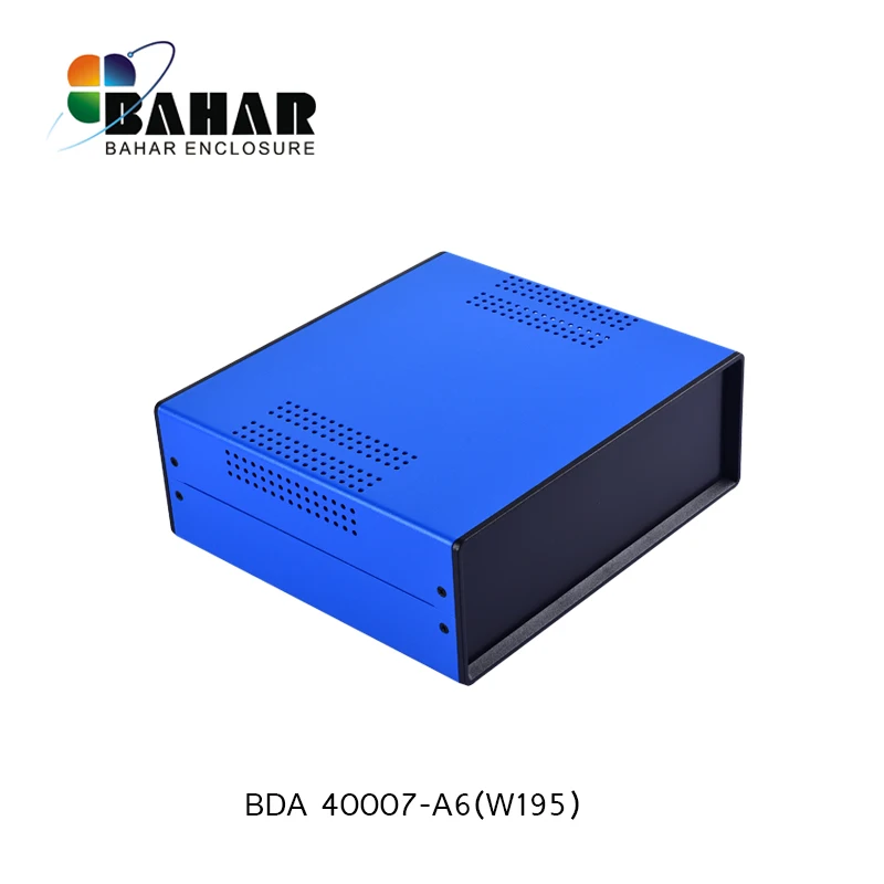 BDA40007-A6(W195) DIY железные электрические инструменты коробка 220*195*80 мм железные металлические корпусы для осветительные коробки Электроника блок управления проектом - Цвет: BDA40007-A6(W195)