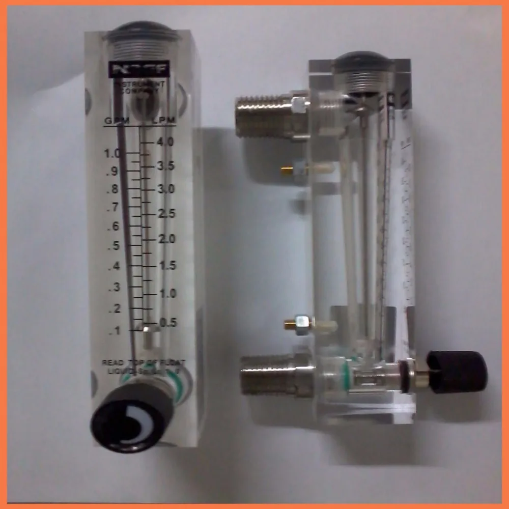 LZT-15M 1-7LPM  Square Panel  regulator water meter  Flow Meter rotameter LZT15M Tools Flow Measuring With regulating valve