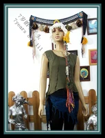belly dance top modal vest wear yoga tribal fusion h14 17