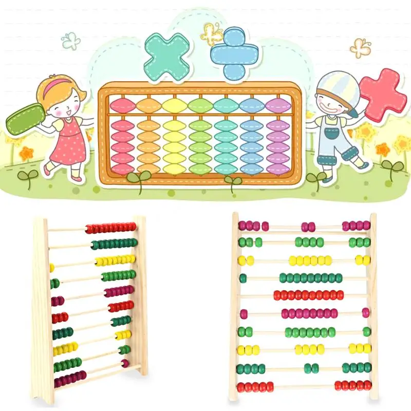 Деревянный блок Abacus детская развивающая счетная цифра математическая обучающая