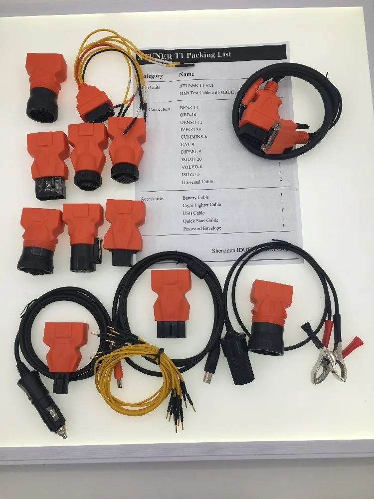 Новейший OBD 2 Autoscaner xtuner T1 V8.7 HD тяжелых грузовиков авто диагностический инструмент