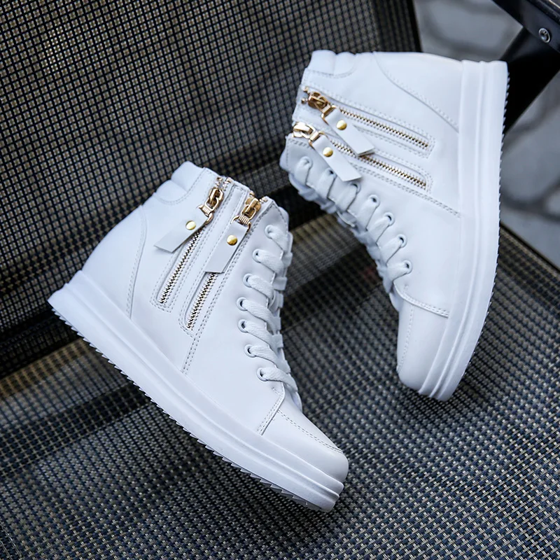 LAASIMI flat platform Shoes Woman Autumn Boot Fashion Increasing Height women Flats Black White Female Sneakers | Обувь