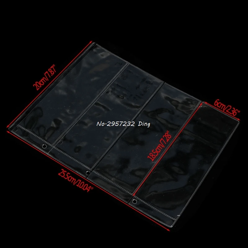 Страницы альбома 4 кармана для купюр банкнот держатель коллекция 1 лист HANG_SHOP