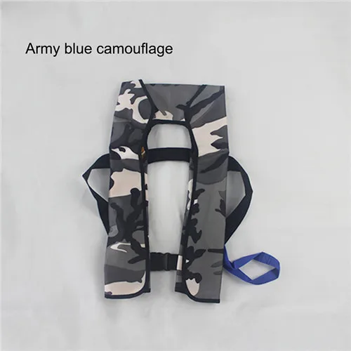 Arm Blue Camouflage Автоматический надувной спасательный жилет Профессиональный Взрослый плавающий рыбацкий спасательный жилет купальный костюм водный спорт плавательный спасательный жилет - Цвет: Arm Blue Camouflage