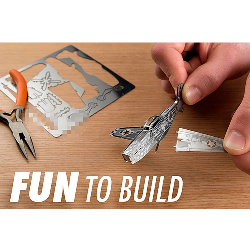 

1Pc Manual DIY stitching model Creative Gifts Metal Art Model Figurine Travel Souvenirs Tank Aircraft Home Decorations