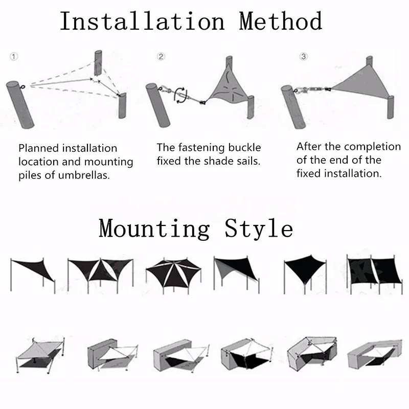 Садовый солнцезащитный парусник водонепроницаемый треугольный уличный навес