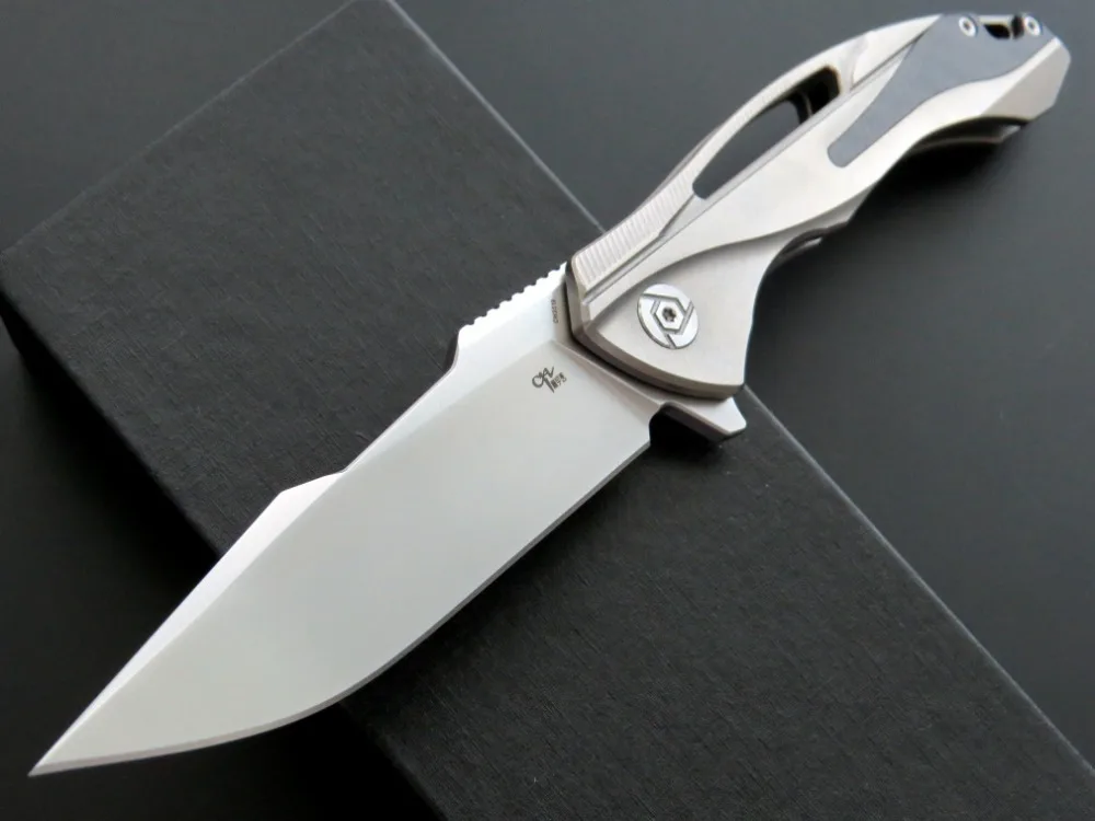 CH CH3519 59 60HRC S35VN blade TC4 складной нож с рукояткой из титанового сплава уличный