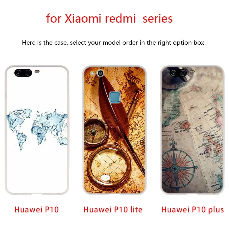 Чехол для телефона из ТПУ с картой мира дорожные планы мягкие чехлы Huawei P40 P30 P20 Pro