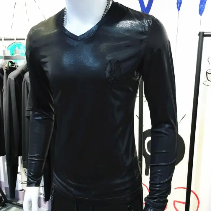 Весна 2021 Корейская футболка с длинными рукавами мужские брендовые рубашки