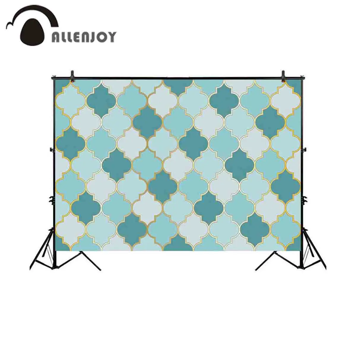 Фон для фотосъемки Allenjoy Бирюзовый узор в марокканском стиле фон реквизит