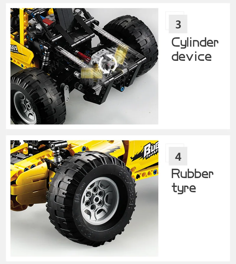 522 PCS Technic серия RC гоночный автомобиль модель DIY строительный блок машина кирпичные игрушки для детей