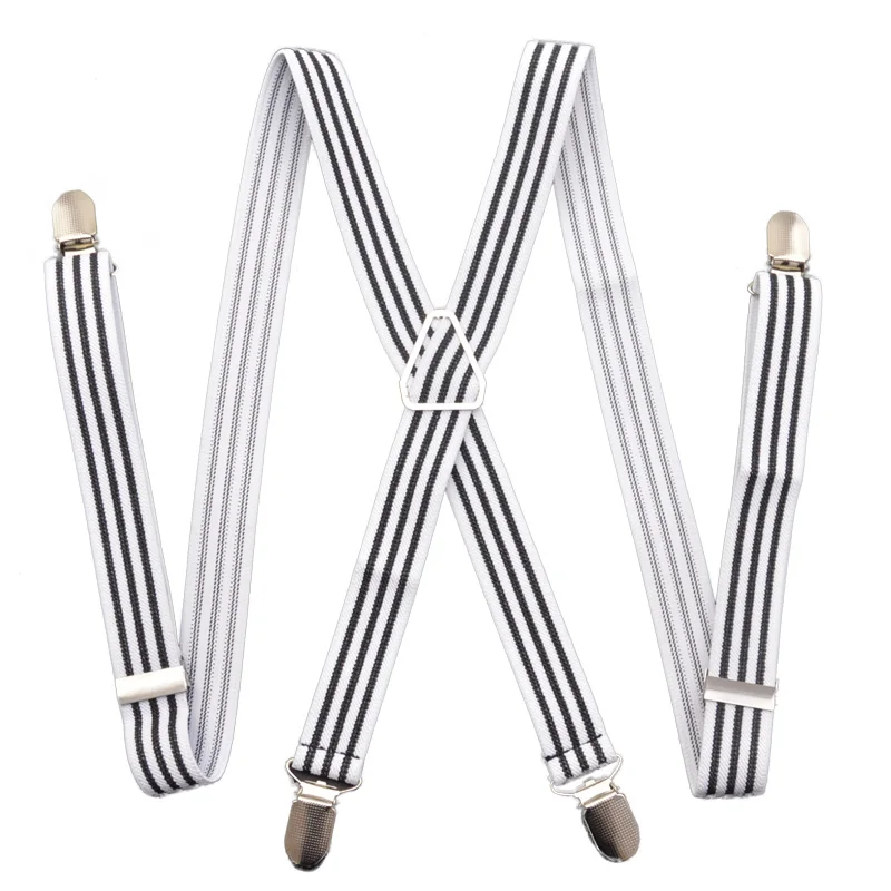 Подтяжки с 4 зажимами для мужчин и женщин регулируемые эластичные подтяжки 2 5 см 10