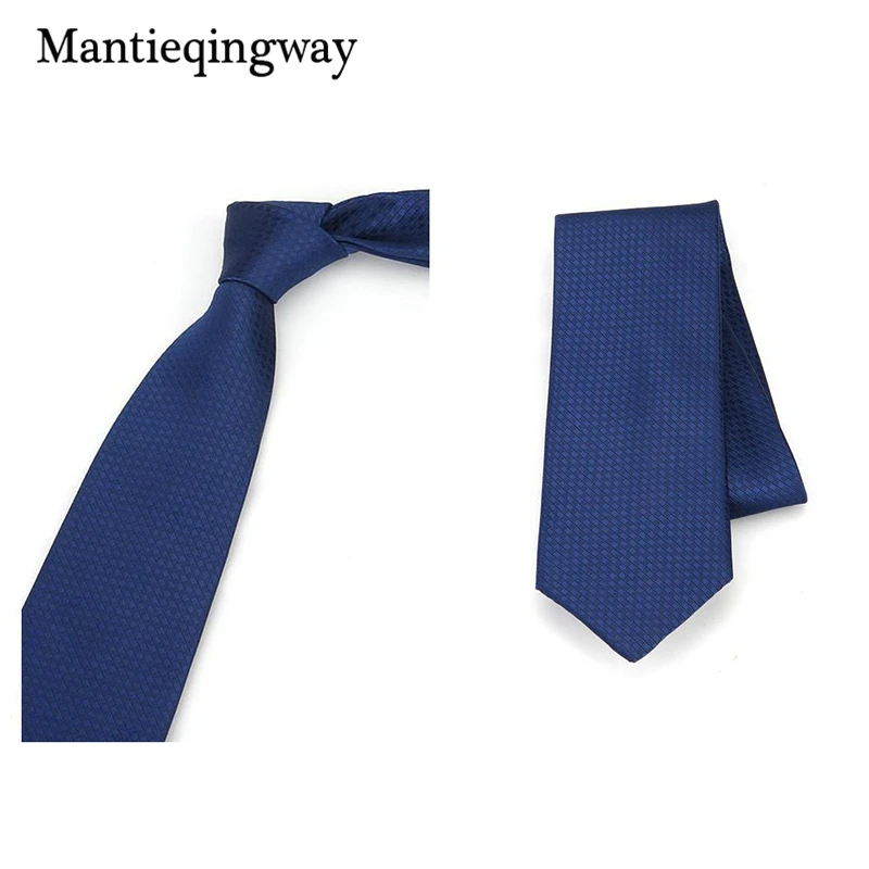 Mantieqingway 8 см деловой однотонный красный галстук для мужчин s Модный повседневный широкий 8 см галстуки из полиэстера для мужской свадебный костюм галстуки для шеи
