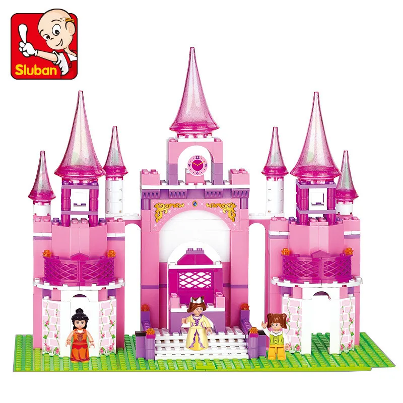 

Sluban 472Pcs Friends Learning Princess Series Castle Building Blocks Sets Girls Model Bricks Educational Toys for Children