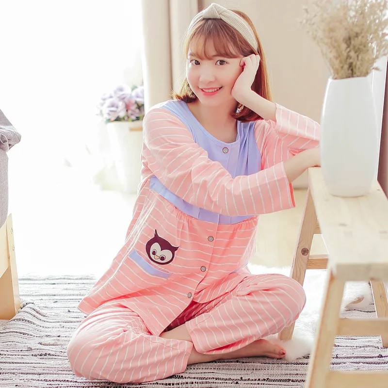 Xiangerma осень-зима бренд пижамы Для женщин теплые хлопковые женские с длинным