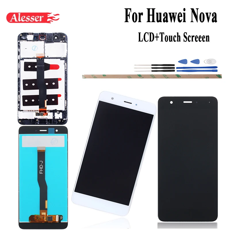Alesser для huawei Nova ЖК-дисплей и сенсорный экран CAN-L01 L11 L02 L12 L03 L13 ЖК-сборка запасные