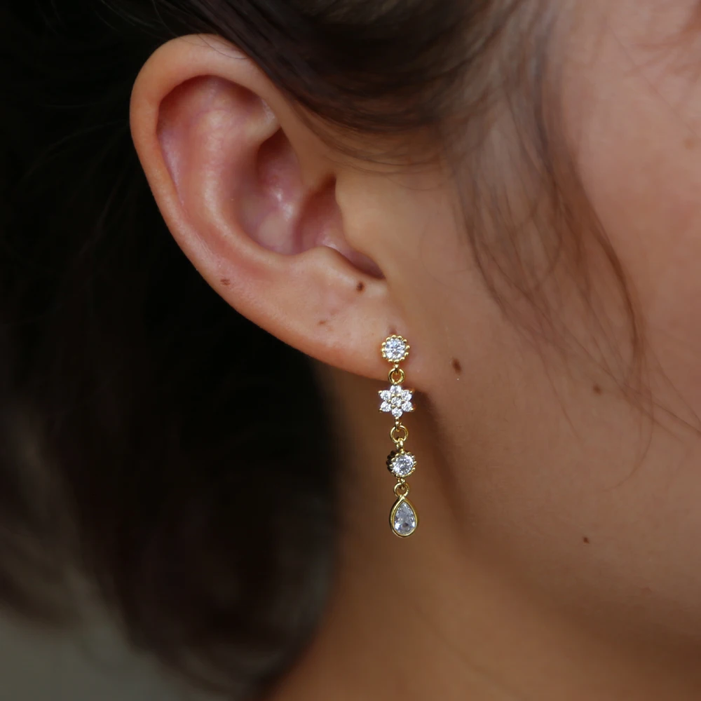 Новинка 2019 лидер продаж модные длинные серьги золотого цвета нежные Изящные