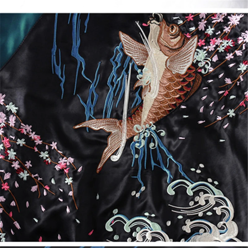 

2018 Fashion New Yokosuka Squid Embroidery Women's Clothing Female Couples Baseball Uniform Spring Autumn Loose Coat HJB123