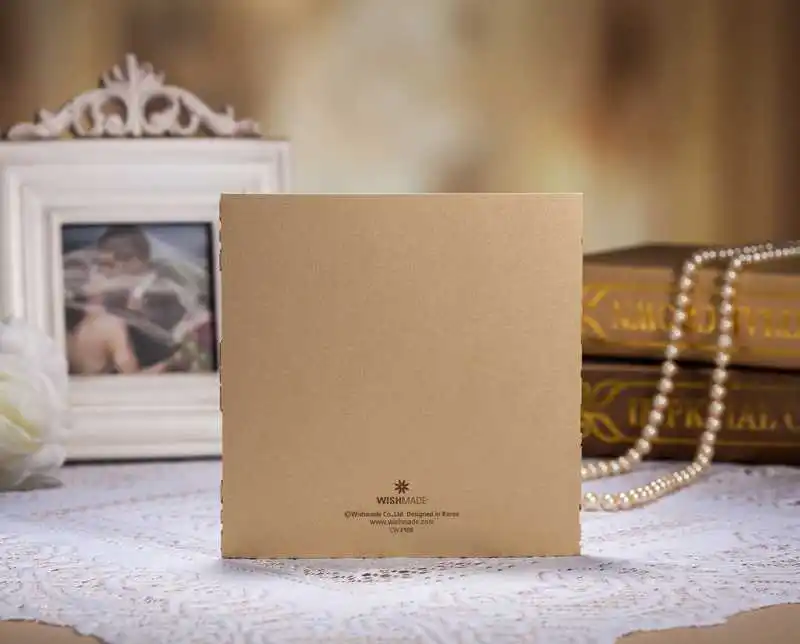 Персонализированные элегантные кружева полые приглашение на свадьбу карты