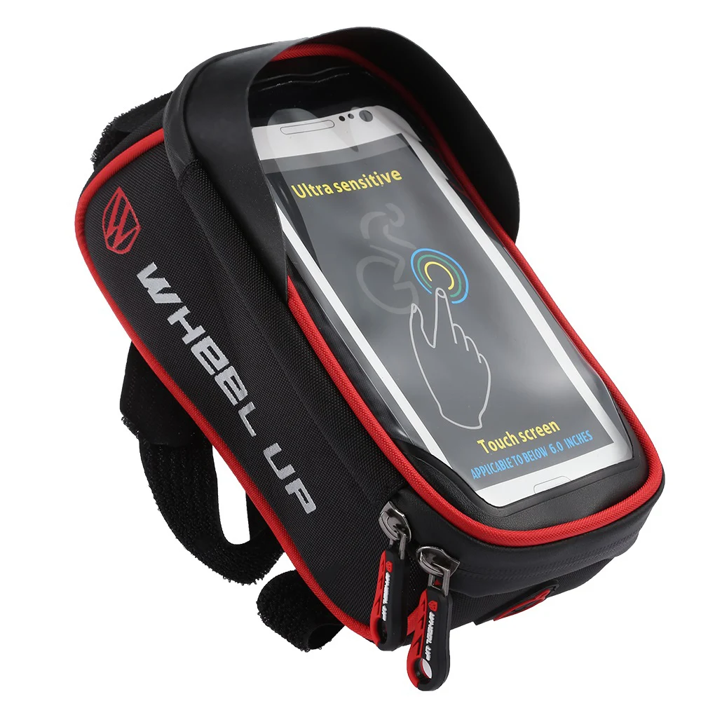 Водостойкая велосипедная сумка EVA с сенсорным экраном верхней трубкой для