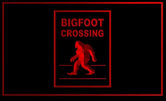 Bigfoot пересечения светодиодный неоновая вывеска для организаций и магазинов | Дом