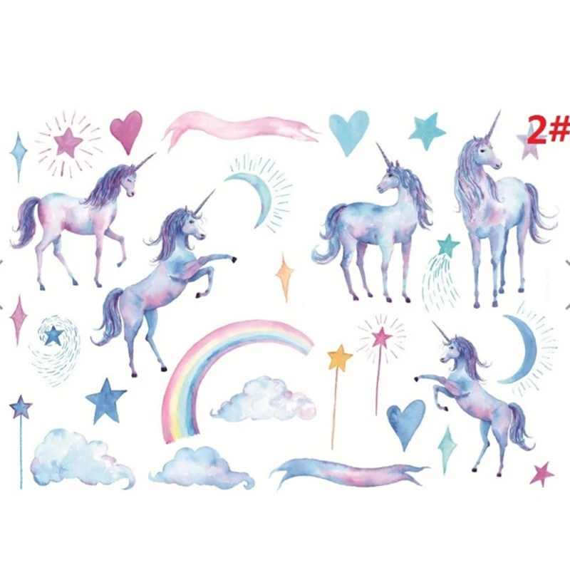 Супер милые Мультяшные Единорог серии наклейки для ноутбука украшения DIY ручные