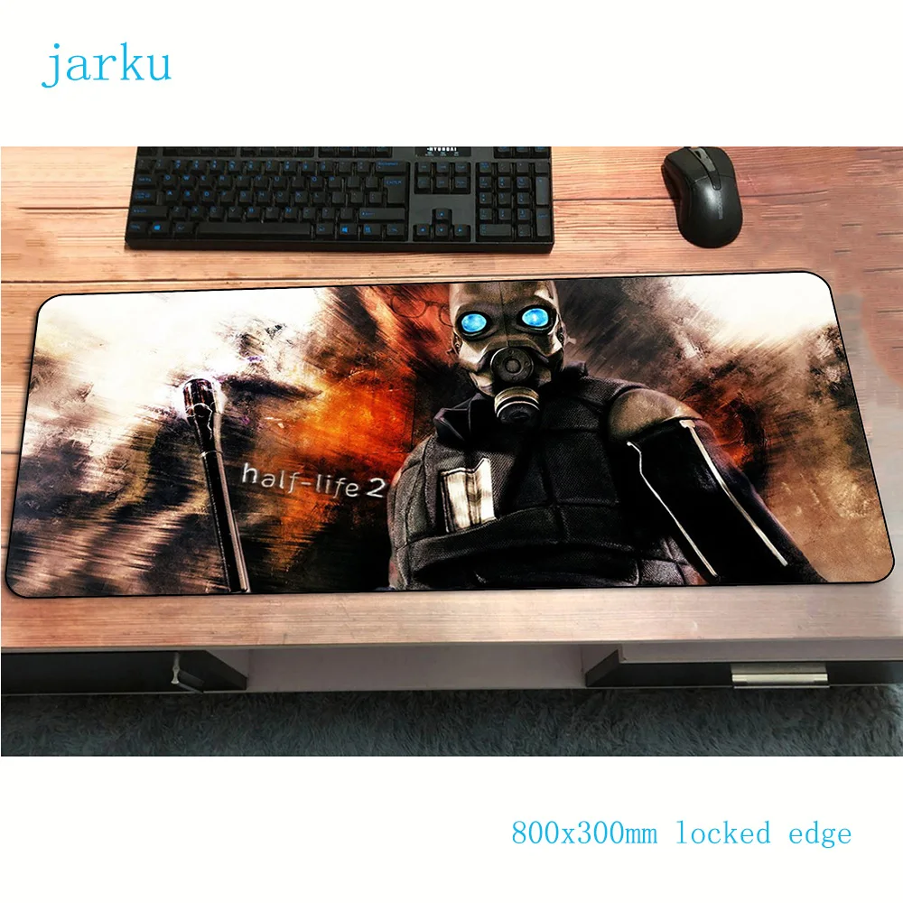 Коврик для мыши half life gamer anime 800x300x2 мм коврик notbook игровой большой рук PC Настольный