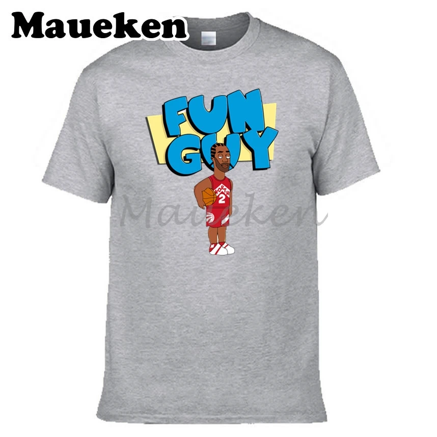 Мужская футболка The Fun Guy Kawhi Leonard 2 MVP одежда мужская с круглым вырезом W19052851|t shirt