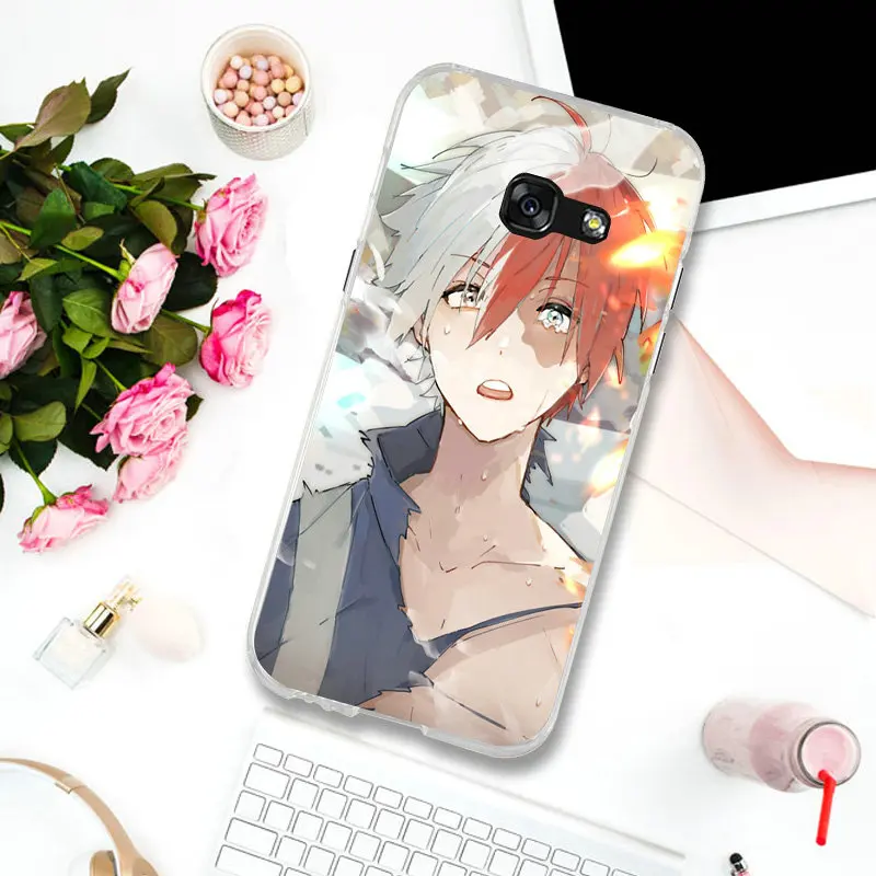 Todoroki Shoto My Hero Academia чехлы для телефонов Samsung Galaxy J3 J4 J5 J6 J7 J8 A3 A5 A7 2016 2017 2018 мягкие