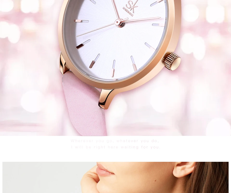 Shengke часы женские брендовые модные кожаные женские наручные часы Relogio Feminino SK Женские повседневные часы для женщин# K8025