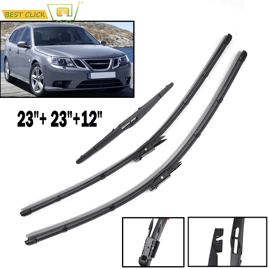 Щетки стеклоочистителя Misima для SAAB 9 3 Mk переднее заднее стекло 2008 2009 2010 2011 2012